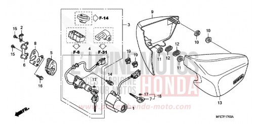 SIDE COVER VT750C27 de 2007